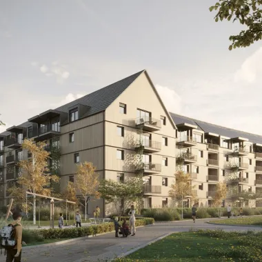 Rendering der Wohnanlage Charkovstraße