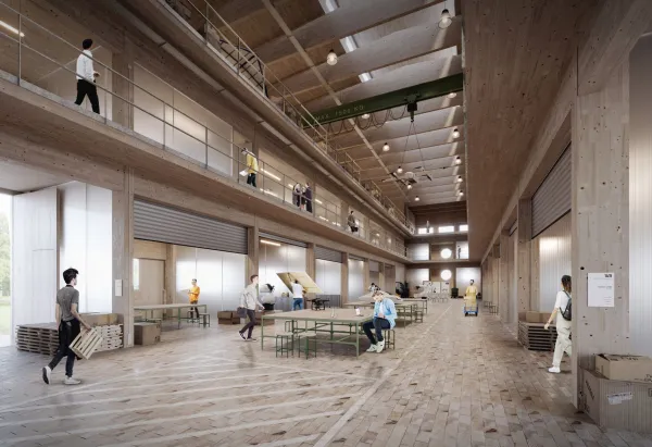 TUMorrow Factory Innenansicht: ist eine vielseitige Werkstatt für Studierende der TU München, die für eigene Projekte genutzt werden kann.